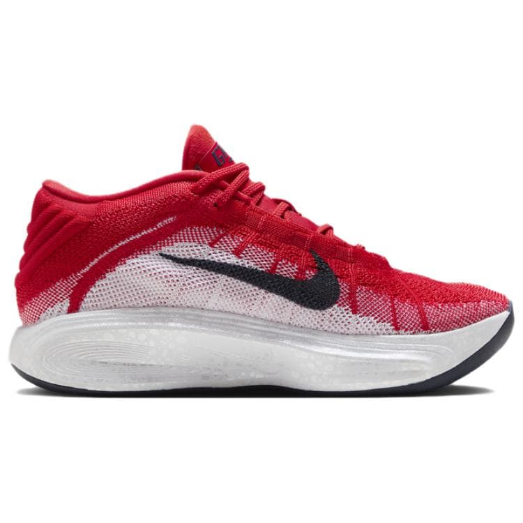 Кроссовки для баскетбола Nike GT Hustle 3 Удобный MID Баскетбольные кроссовки Мужские Красные - изображение 2