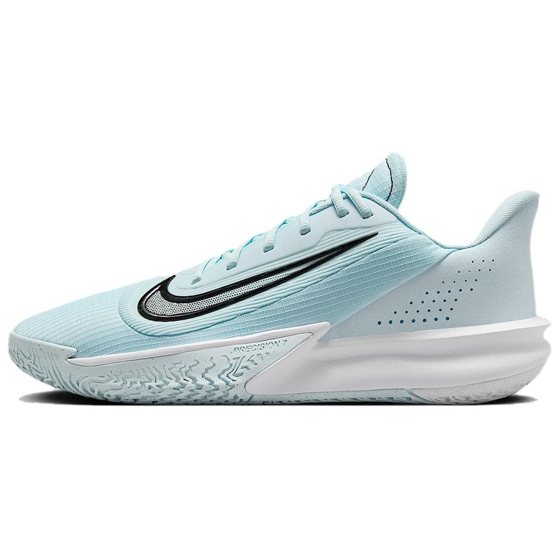 Кроссовки для баскетбола Nike Precision 7 противоскользящие устойчивые к истиранию низкие баскетбольные кроссовки мужские циановые - изображение 1