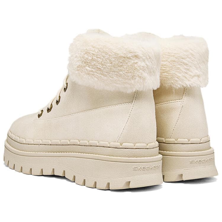 Ботинки зимние Skechers Modern Comfort Термические Короткие Снежные Ботинки Женские Экрю - изображение 4