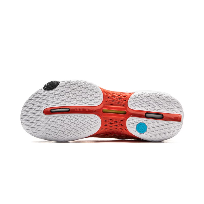 Кроссовки для баскетбола Li-Ning Way of Wade 5 с технологией BOOM, амортизация, устойчивость, поддержка, противоскользящая износостойкая дышащая подошва, отскок, сцепление, мид-топ, баскетбольные кроссовки, мужские, желто-бело-красные - изображение 7