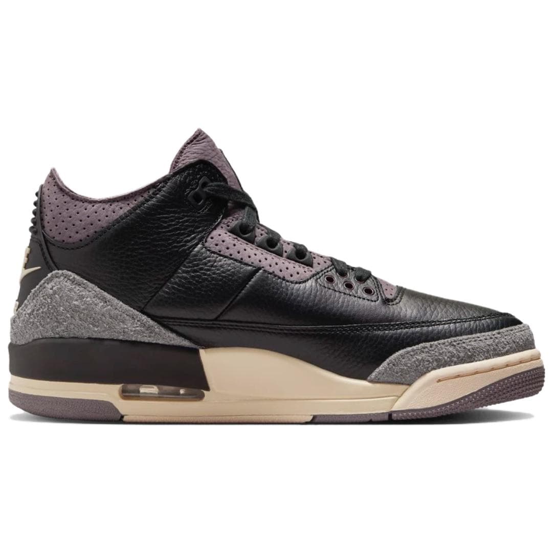 Ретро баскетбольные кроссовки A Ma Maniere x Air Jordan 3 "Black" - изображение 2