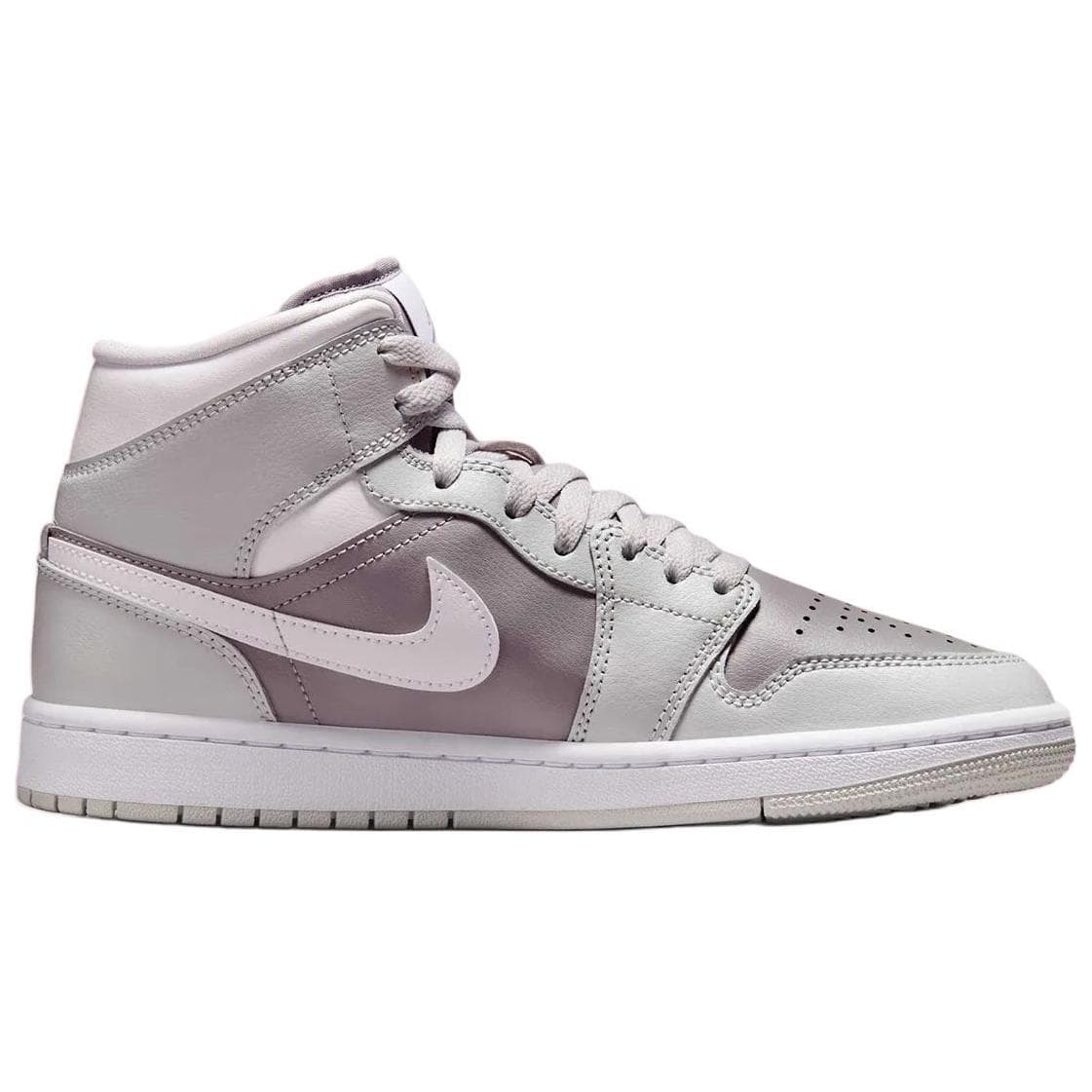 Ретро баскетбольные кроссовки Jordan Air Jordan 1 Противоскользящие Износостойкие MID Топ Винтажные Баскетбольные Кроссовки Женские Серые - изображение 2