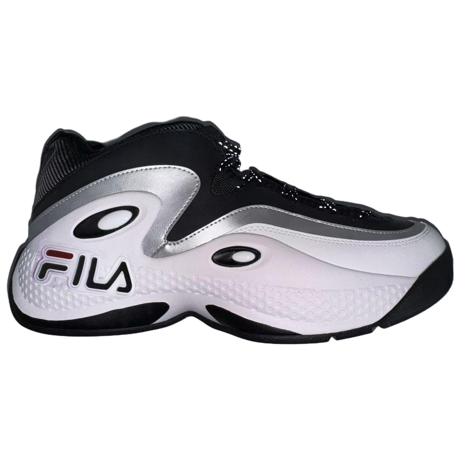 Кроссовки для баскетбола FILA FUSION GH3 Low Топ Баскетбольные кроссовки Мужские Черно-белые - изображение 2