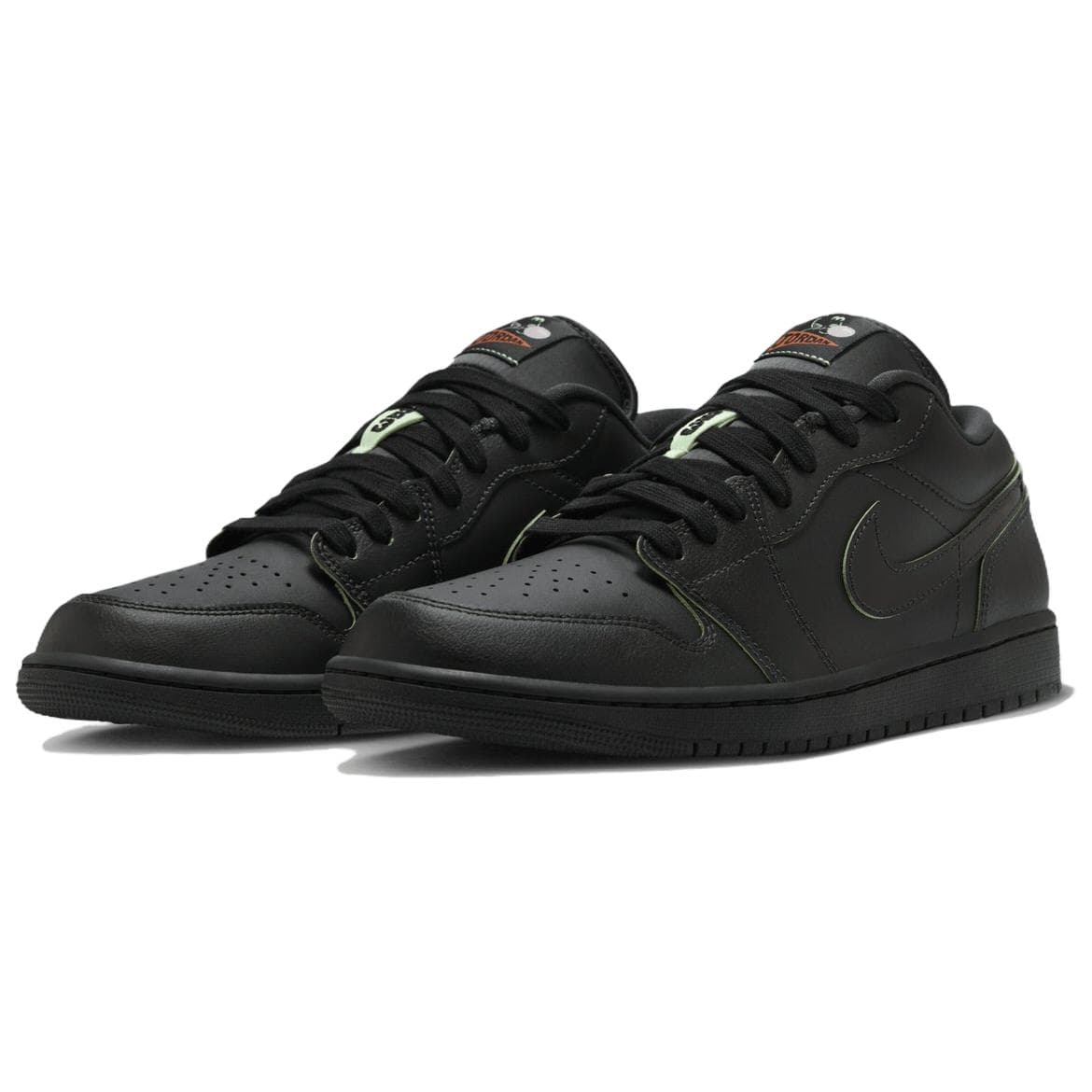 Ретро баскетбольные кроссовки Jordan Air Jordan 1 Low SE 'Black Steam Green' Низкий Топ Винтажные Баскетбольные Кроссовки Унисекс Черный - изображение 3