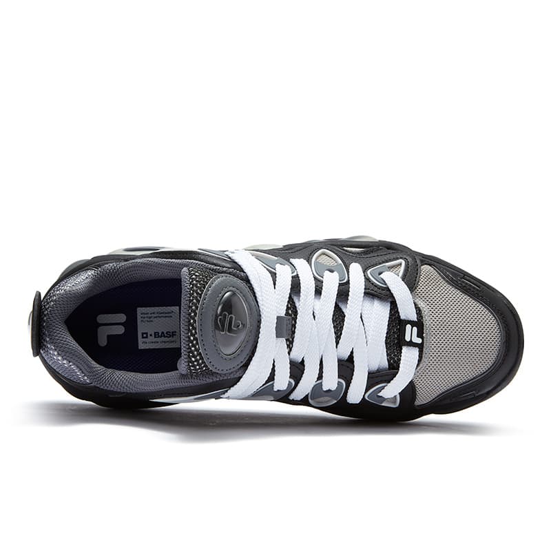 Кроссовки для баскетбола FILA FUSION VERTICAL Crack Shoes Низкие Баскетбольные Кроссовки Мужские Серебристо-Серый Черный - изображение 5