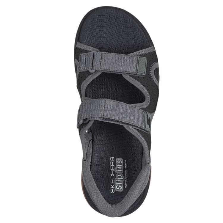 Сандалии с ремешком Skechers Max Cushioning Premier 2,0 Пляжные сандалии Мужские Серые - изображение 4