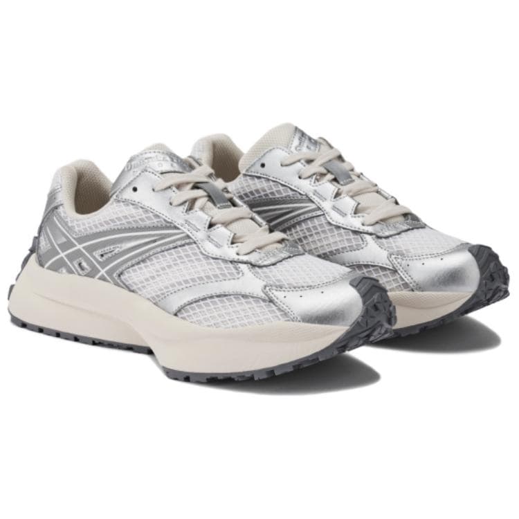 Кроссовки Onitsuka Tiger противоскользящие устойчивые к истиранию низкий топ кроссовки с толстой подошвой унисекс серый - изображение 3