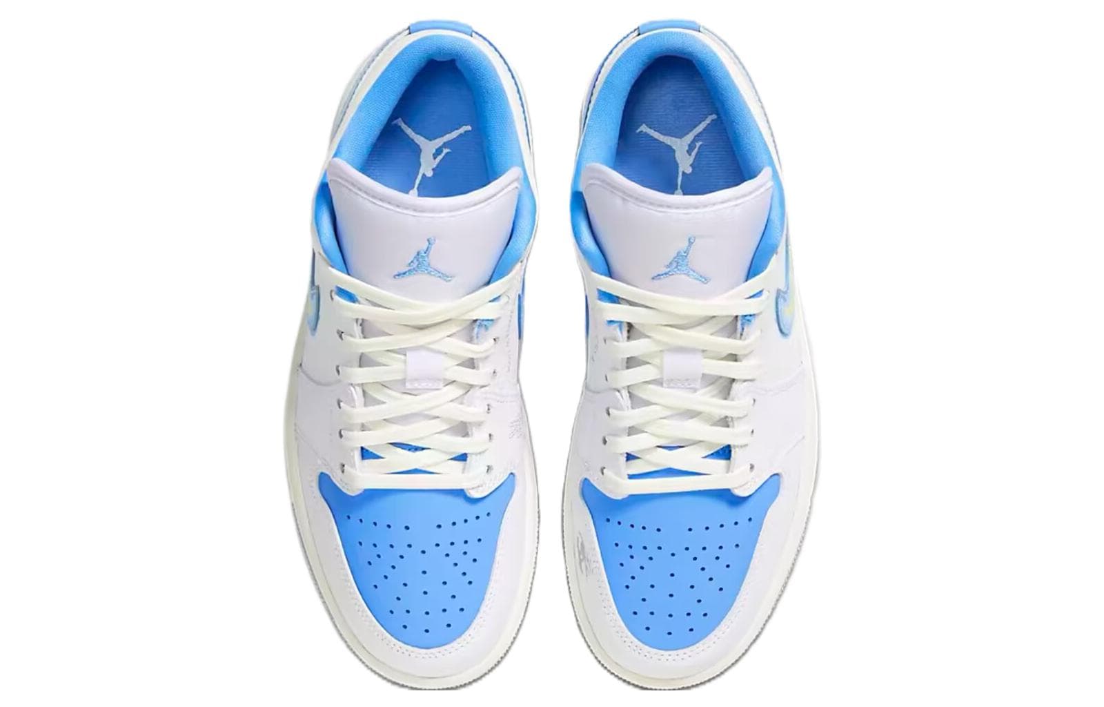 Ретро баскетбольные кроссовки Jordan Air Jordan 1 Low SE White Blue — фото 4