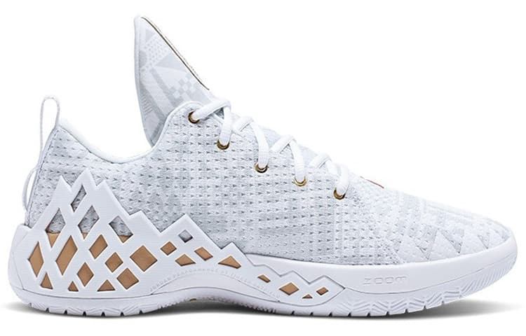 Кроссовки для баскетбола Jordan Jumpman Diamond Low PF White Gold - изображение 2