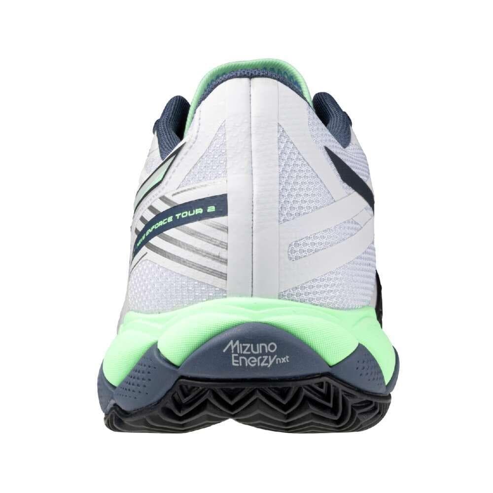 Кроссовки для тенниса Mizuno Wave Enforce Tour Low Топ Теннисные Кроссовки Мужские Белые - изображение 4