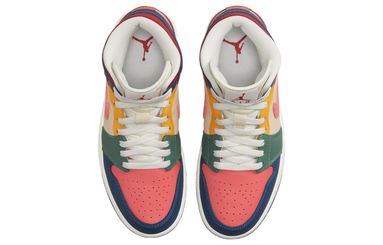 Ретро баскетбольные кроссовки Jordan Air Jordan 1 Mid SE "Multi-Color" — фото 4