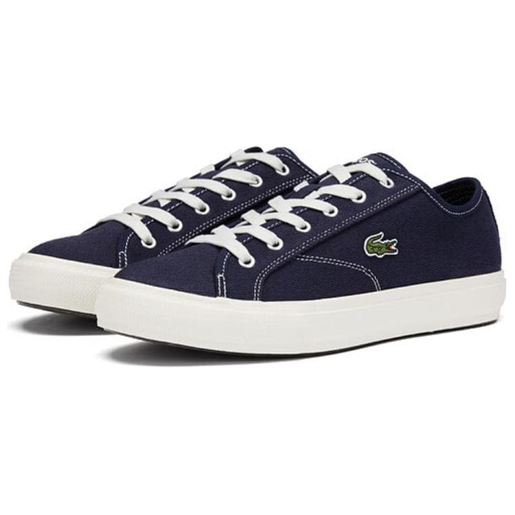 Кеды Lacoste Canvas Low-Top Navy - изображение 3