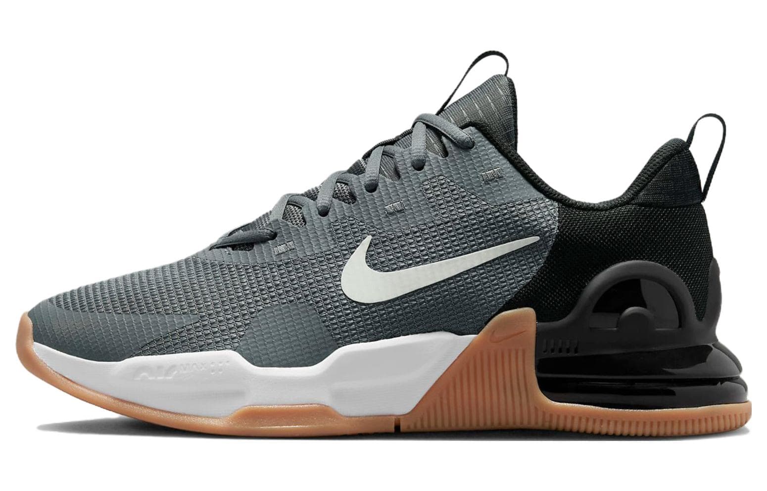 Кроссовки для спортзала Nike Air Max Alpha Mesh Аbrasion Resistant Низкие Кроссовки для тренировок Мужские Черные Серые - изображение 1