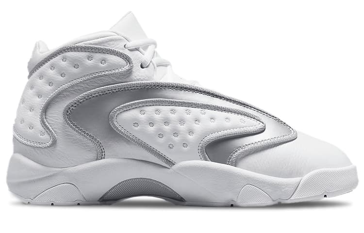 Ретро баскетбольные кроссовки Jordan Jumpman OG White Silver - изображение 2