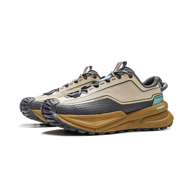 Кроссовки Li NING Outdoor CounterFlow Xingchuan Дышащий Low Топ Поход Обувь Унисекс Хаки - изображение 3