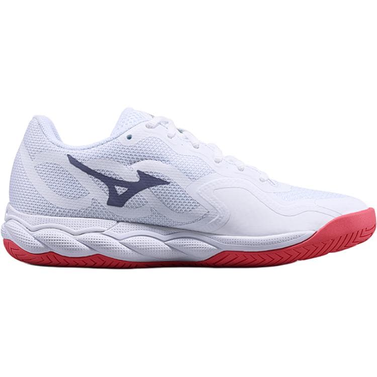 Кроссовки для тенниса Mizuno WAVE ENFORCE COURT Дышащие Низкие Теннисные Кроссовки Женские Белые - изображение 2