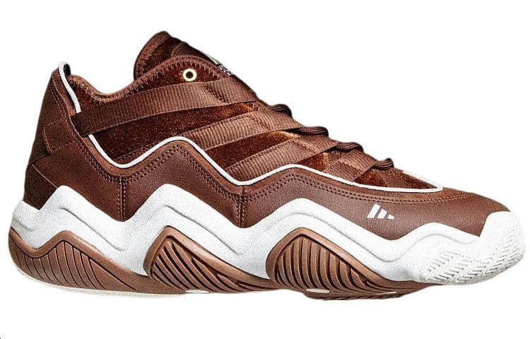Ретро баскетбольные кроссовки Adidas Originals Top ten 2010 противоскользящие низкие кроссовки для баскетбола винтажные мужские коричневые - изображение 2