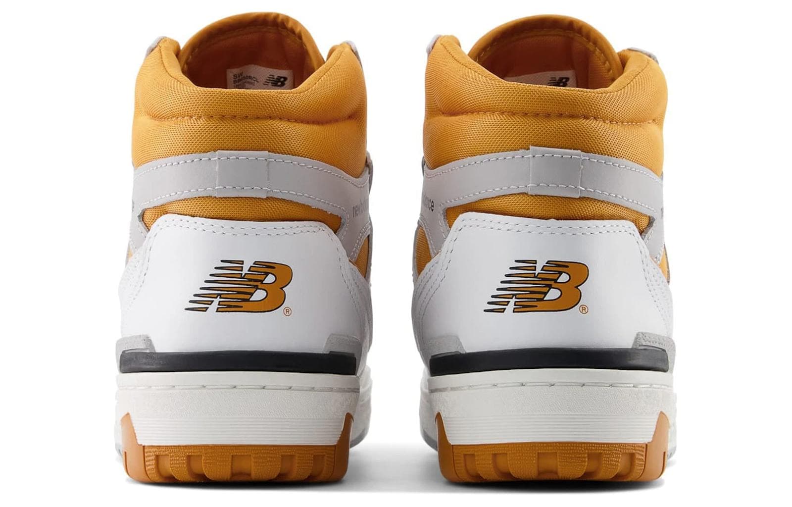 Ретро баскетбольные кроссовки New Balance 650R White Yellow - изображение 4