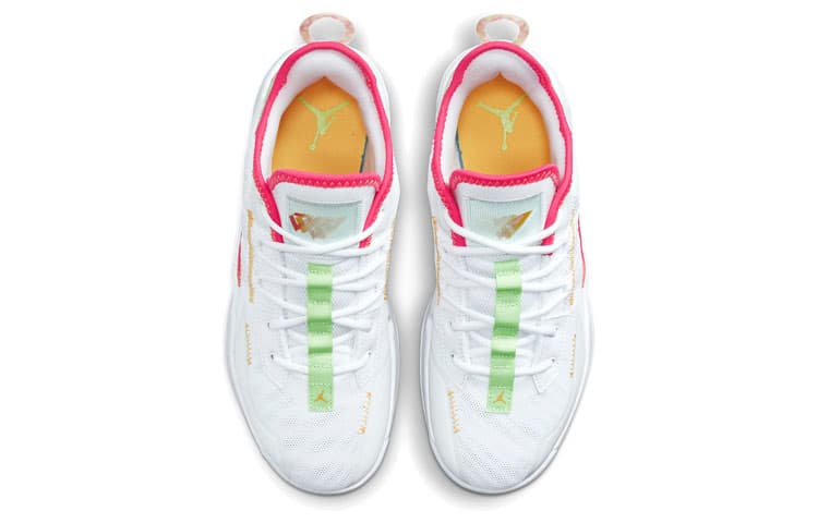 Ретро баскетбольные кроссовки Jordan One Take 2 PF White Orange - изображение 4
