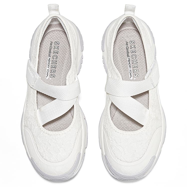 Skechers Платформа Туфли Мэри Джейн Женские Белые - изображение 4