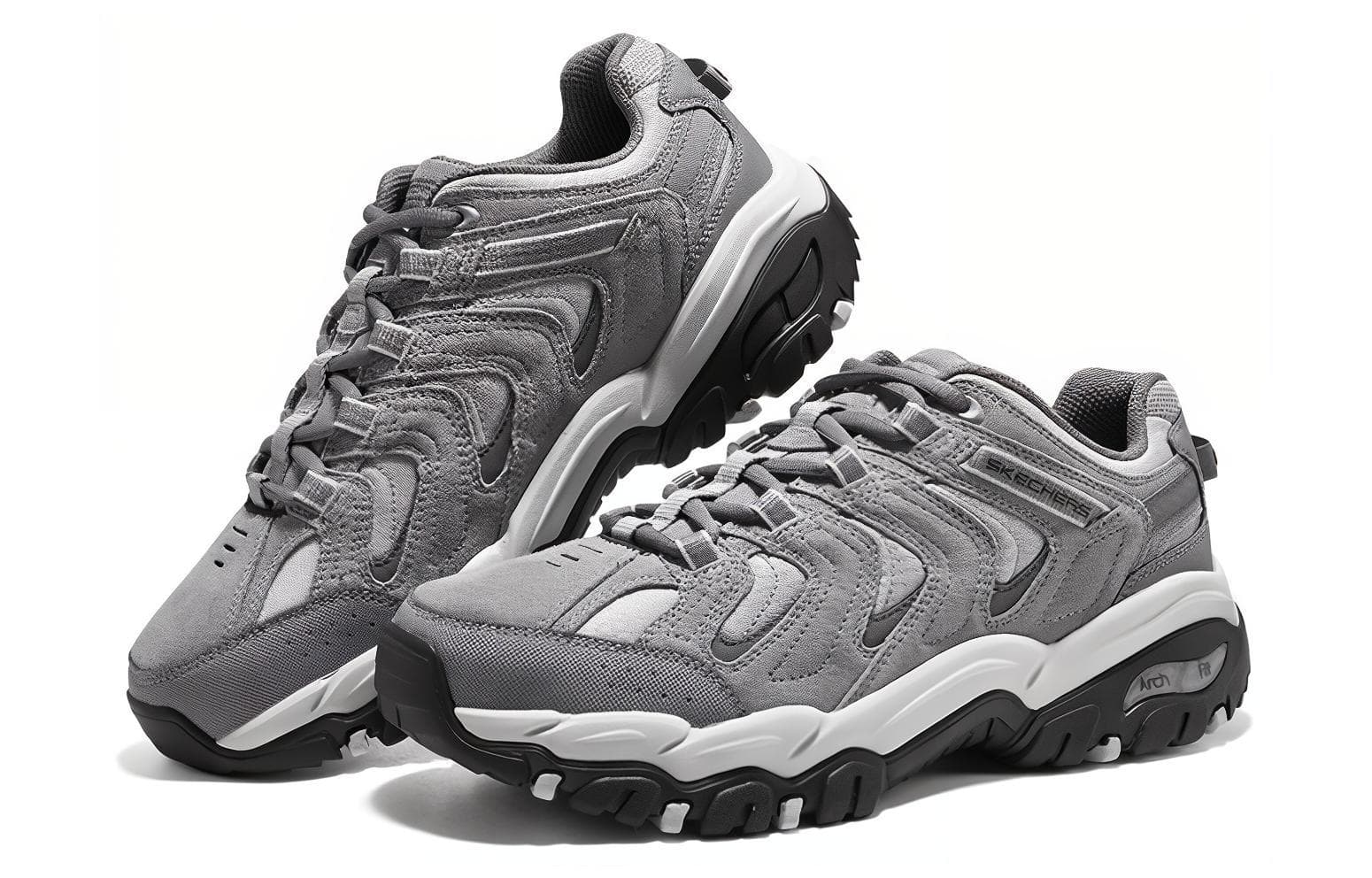 Кроссовки Skechers Awakening Mountain Лоу-топы Альпинистский поход Обувь Мужской Серый - изображение 4