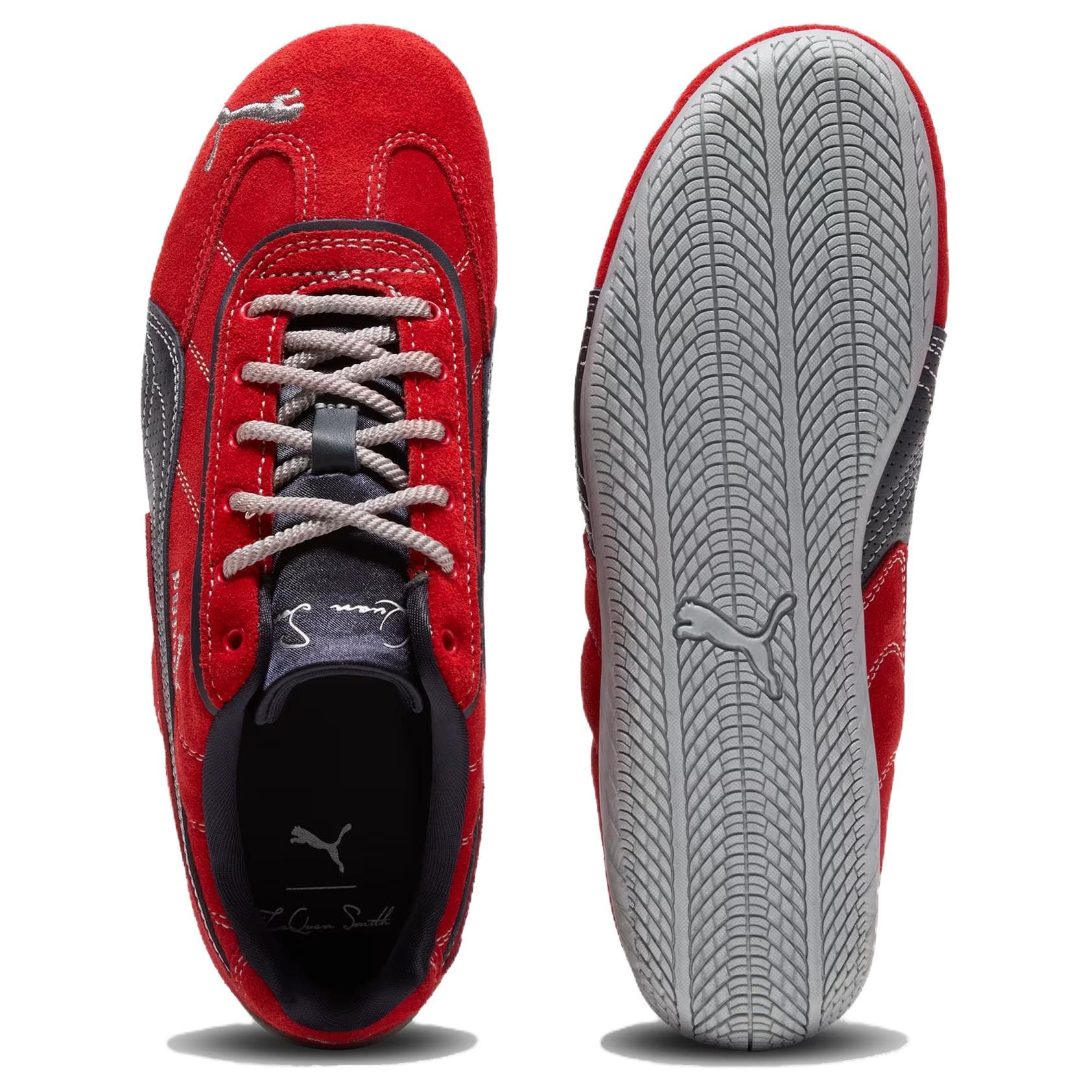 Кроссовки для спортзала Laquan Smith X PUMA Speedcat Low Тренировочные кроссовки Женские Красные - изображение 4