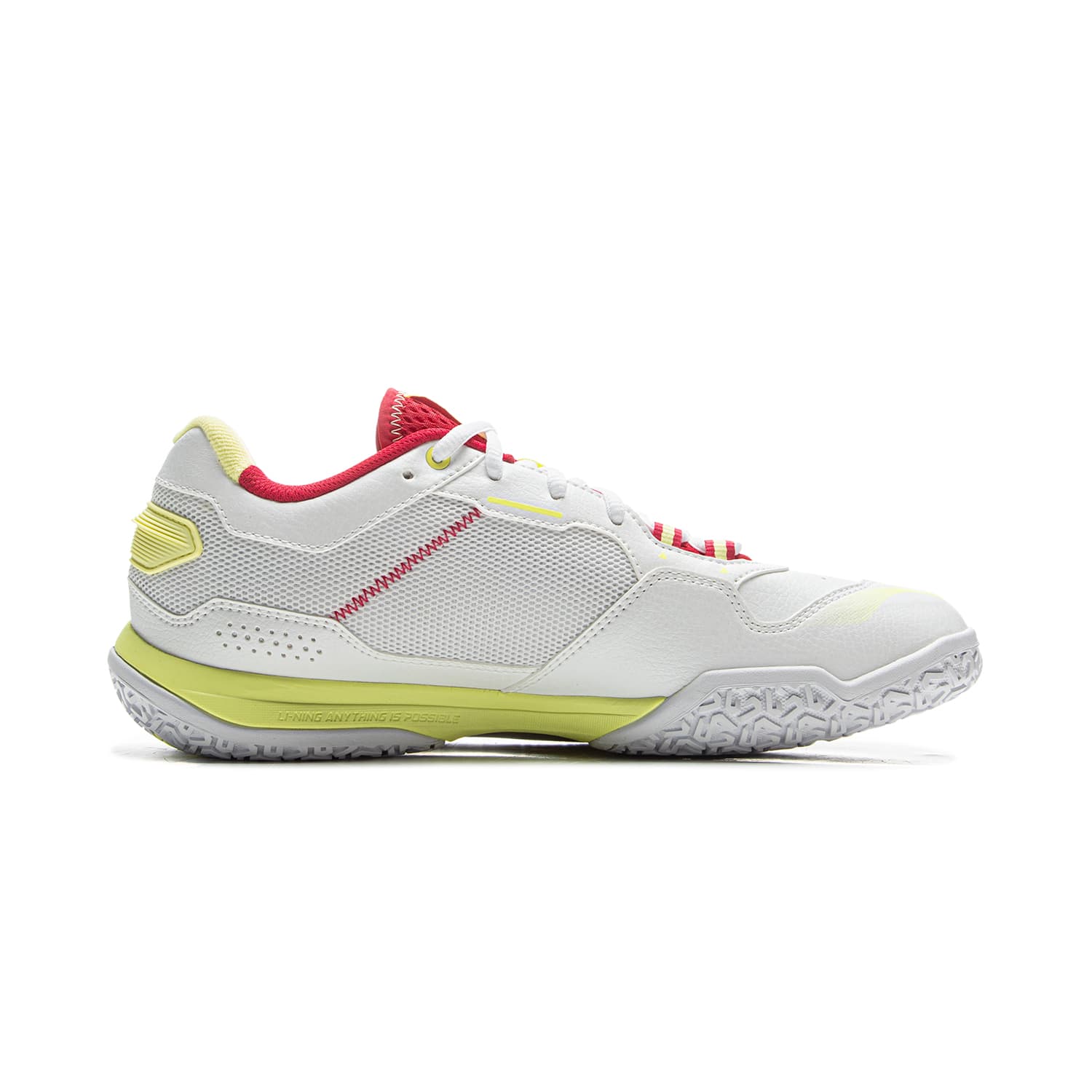 Кроссовки для бадминтона Li NING Амортизация Противоскользящие Износостойкие Низкие Кроссовки для Бадминтона Унисекс Серый Красный - изображение 2