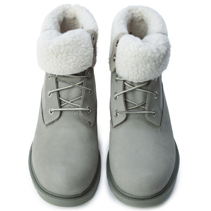 Ботинки зимние Timberland Linden Woods Устойчивые к истиранию Амортизирующие Короткие Снежные Ботинки Женские Серые - изображение 5