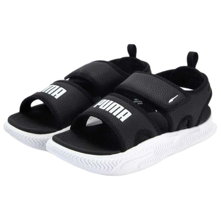 Сандалии с ремешком PUMA SoftridePro Sandal 24 Удобные и Легкие Пляжные Сандалии Унисекс Черный Белый - изображение 3