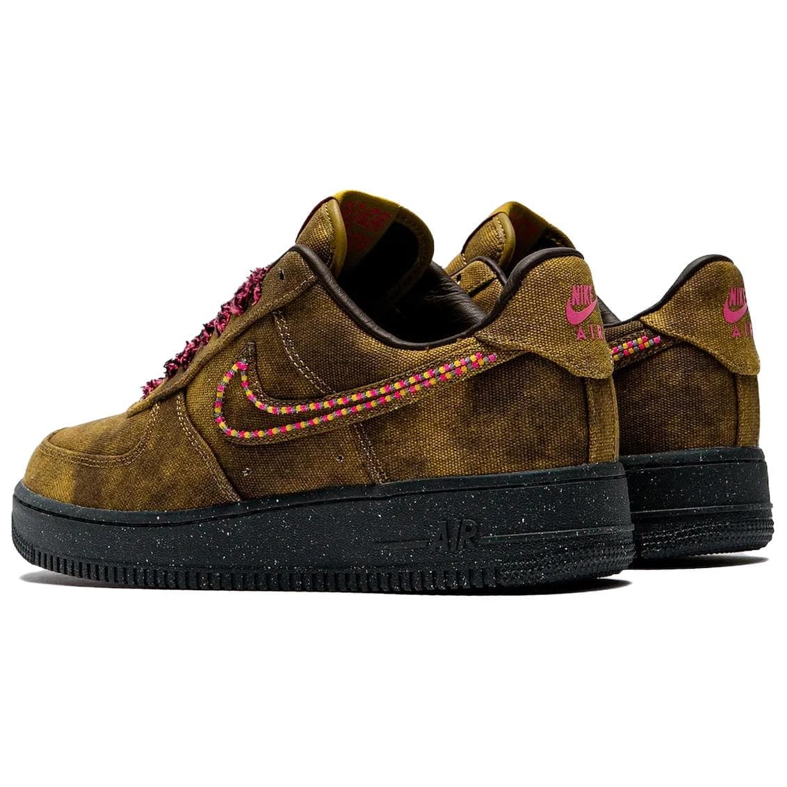 Кроссовки Nike Air Force 1 Скейтборд Кроссовки Мужские Коричнево-Желтые - изображение 4