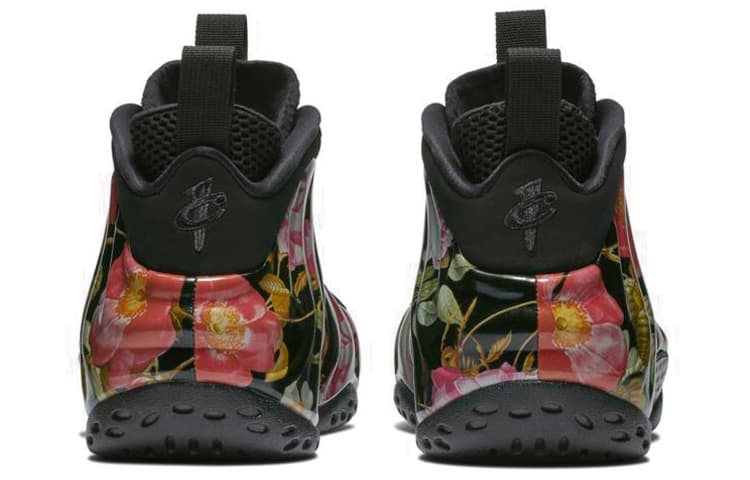 Ретро баскетбольные кроссовки Nike Foamposite One Floral Black - изображение 3