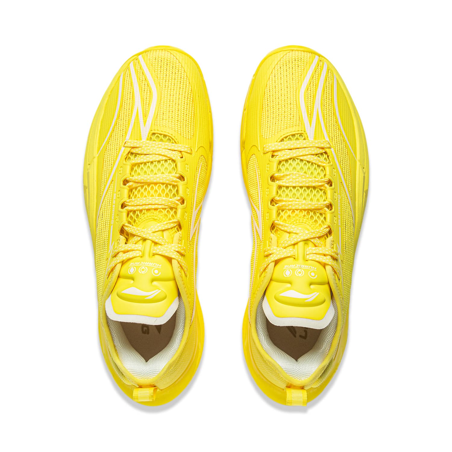 Кроссовки для баскетбола Li-Ning Hurricane Wind Story Полноразмерная технология отскока Баскетбольные кроссовки для бега Стабильная поддержка Амортизация Противоскользящая износостойкая Oтскок Сцепление Лоу-топы Мужской Ярко-желтый - изображение 4
