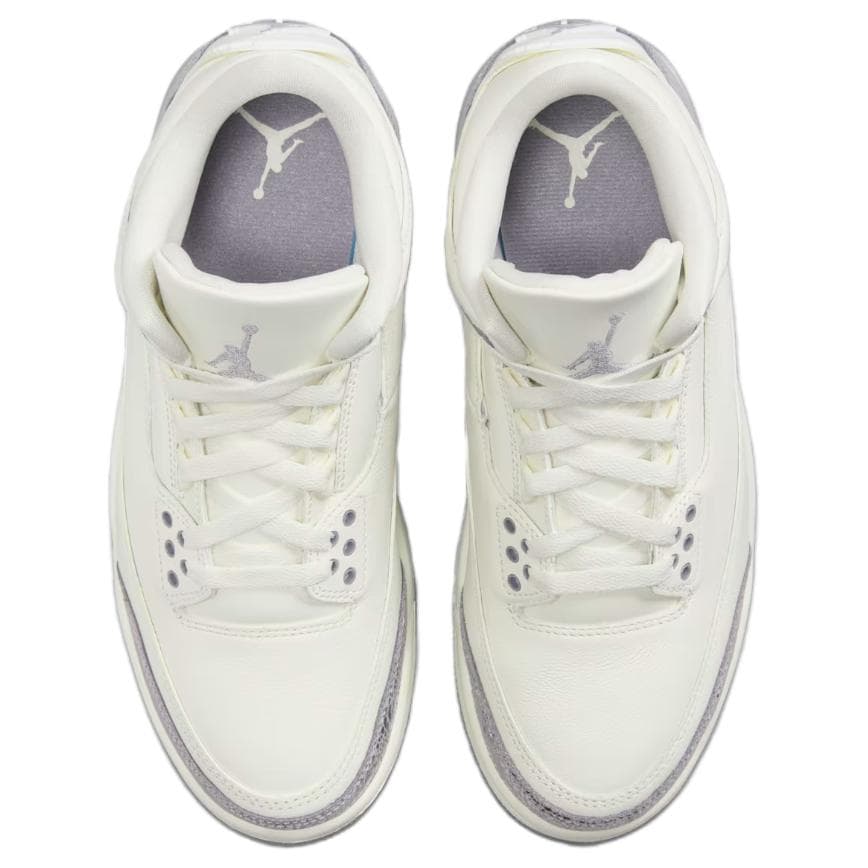Ретро баскетбольные кроссовки Air Jordan 3 "Metallic Silver" - изображение 4