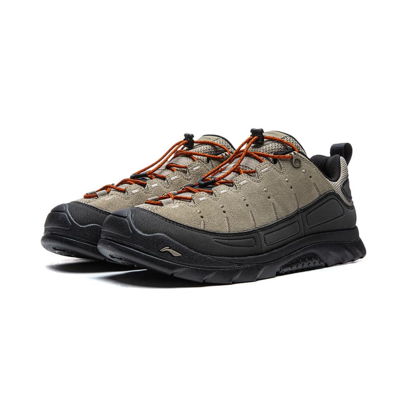 Кроссовки Li NING Outdoor Counterflow Linyun SE Дышащая Низкопрофильная Походная Обувь Унисекс Скальная Серый Ночной Черный - изображение 4