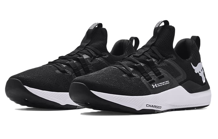 Кроссовки для спортзала Under Armour Project Rock BSR Black White - изображение 3
