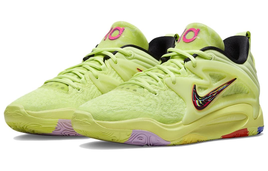 Кроссовки для баскетбола Nike KD 15 Fluorescent Yellow - изображение 3
