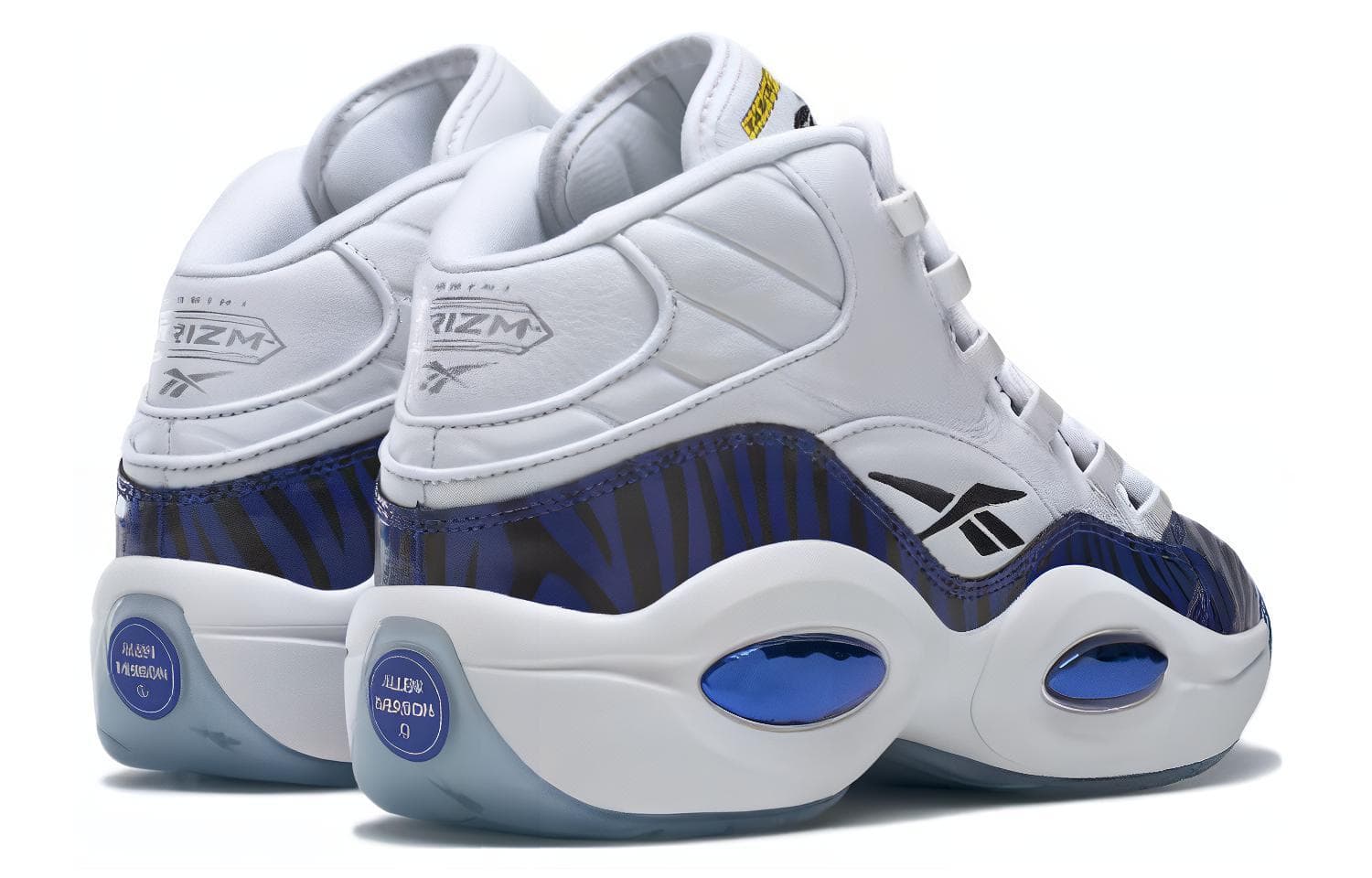 Ретро баскетбольные кроссовки Panini x Reebok Question White Blue - изображение 4
