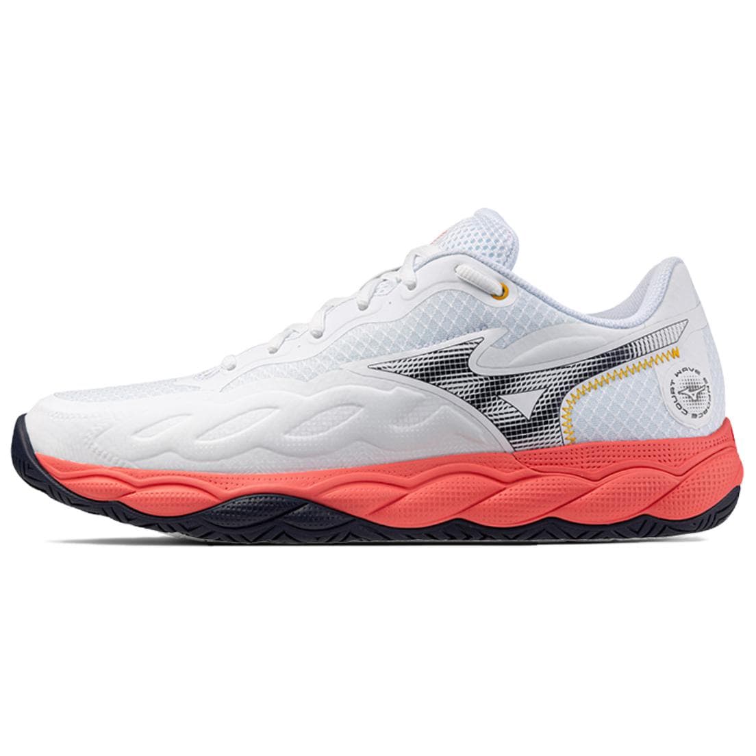 Кроссовки для тенниса Mizuno WAVE ENFORCE COURT Мегалодон Амортизация Износостойкие Теннисные Кроссовки Унисекс Белые - изображение 1
