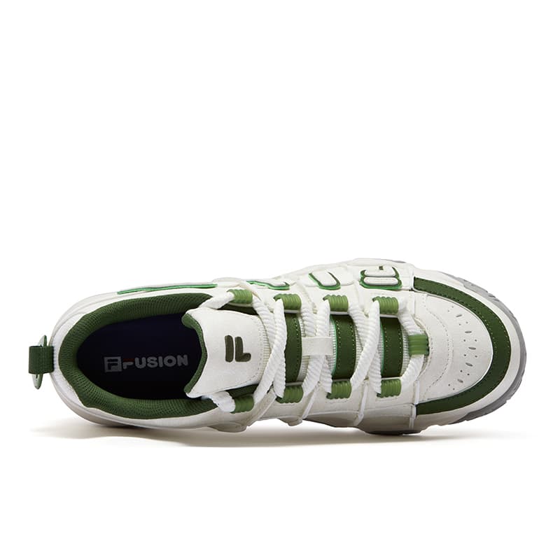 Кроссовки для баскетбола FILA FUSION BUSTER Пухлые туфли Низкие Баскетбольные кроссовки Мужские Снег Сад Зеленый - изображение 3