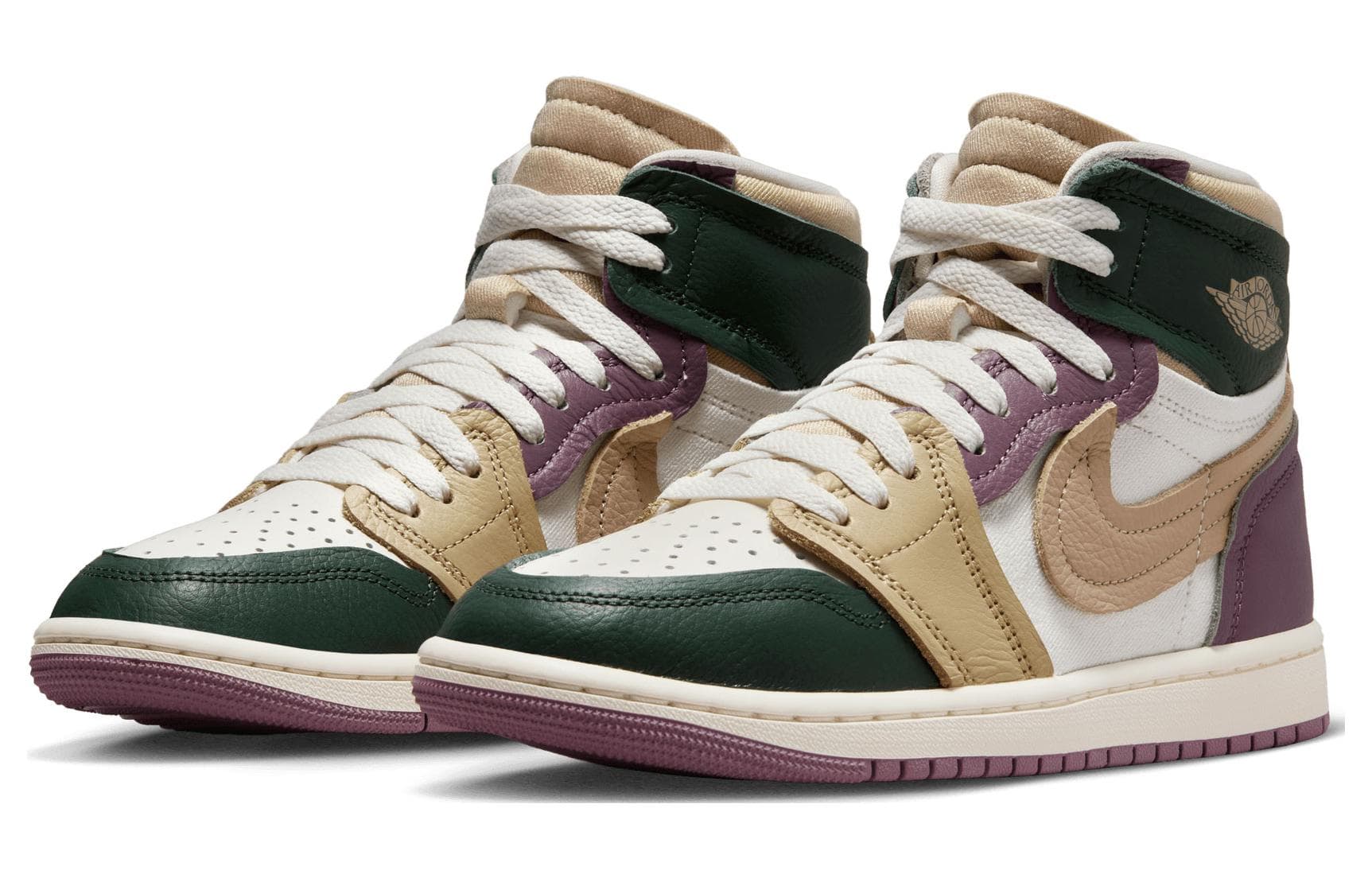 Ретро баскетбольные кроссовки Jordan Air Jordan 1 MM High "Galactic Jade" - изображение 3