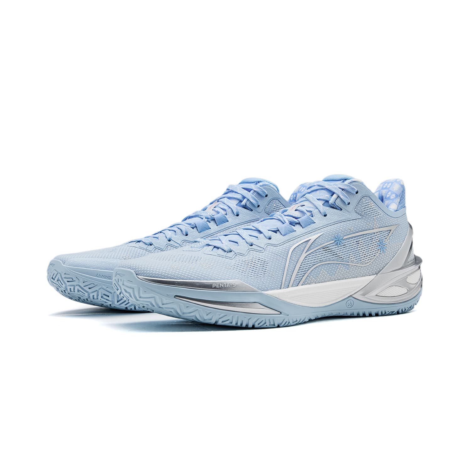 Кроссовки для баскетбола Li-Ning LI-NING Blade 6 с технологией полной стопы BENG, легкий, гибкий, стабильный, поддерживающий, устойчивый к скручиванию, унисекс, ледниковый синий - изображение 3
