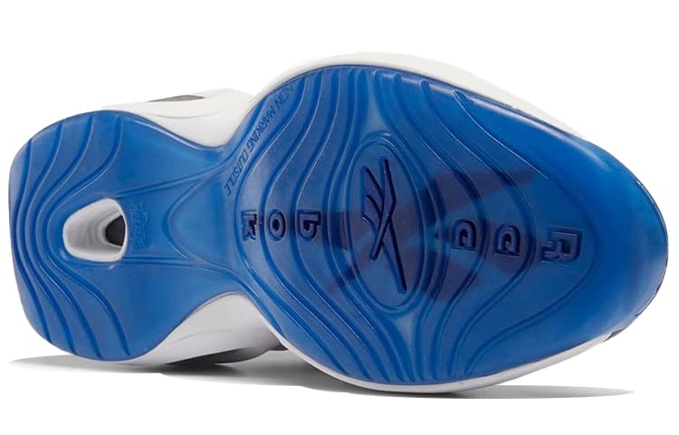 Ретро баскетбольные кроссовки Reebok Question Mid "Blue Toe" - изображение 6