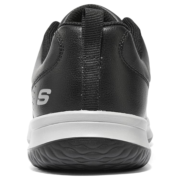 Ботинки Skechers Delson 1,0 Кожаная Низкая Обувь для Скейтбординга Мужская Черно-Белая - изображение 5