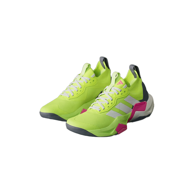 Кроссовки для спортзала Adidas Rapidmove Adv 2 Противоскользящие Износостойкие Низкие Кроссовки для тренировок Женские Желто-белые - изображение 3