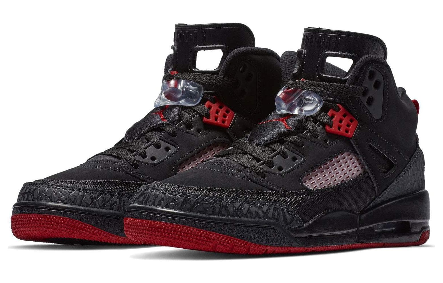 Ретро баскетбольные кроссовки Jordan Spizike Black Red - изображение 3