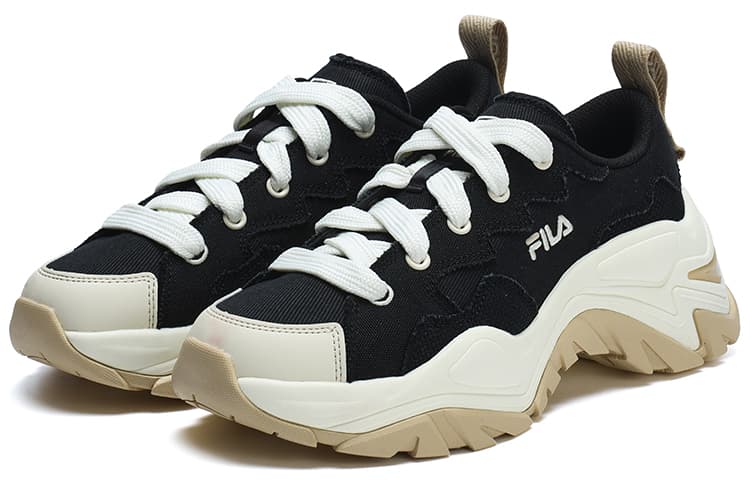 Кеды FILA Fishbone Platform Low Canvas Black White - изображение 2