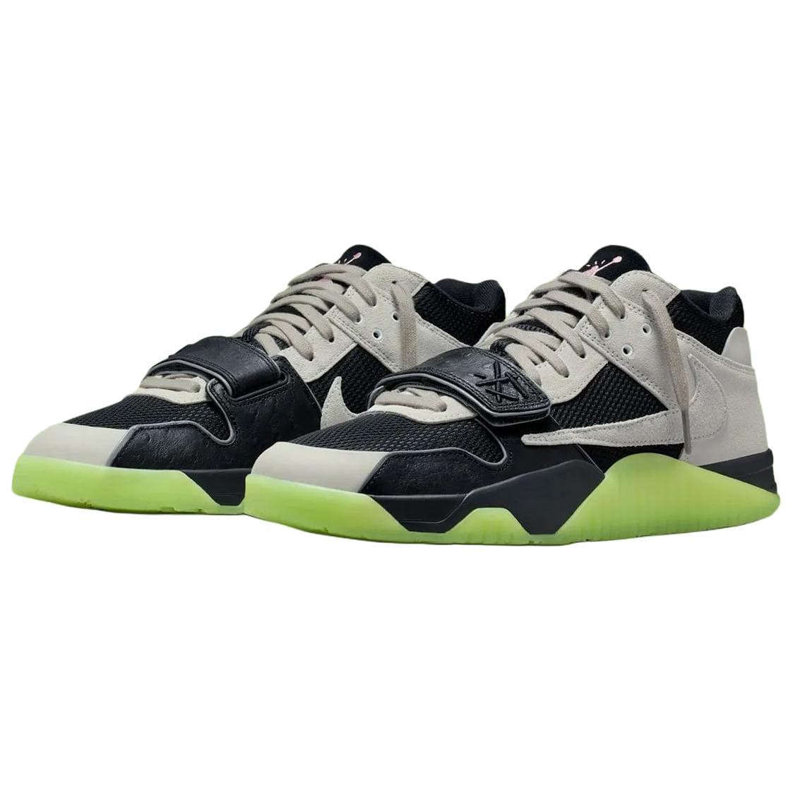 Ретро баскетбольные кроссовки Travis Scott X Chase B x Jordan Jumpman Джек Slip-Resistant Abrasion-Resistant Low-Top Винтажные Баскетбольные Кроссовки - изображение 3