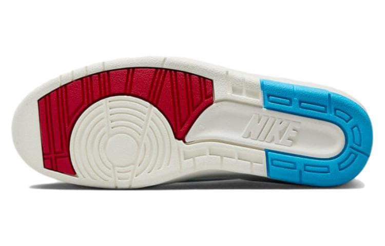 Ретро баскетбольные кроссовки Jordan Air Jordan 2 Low "Gym Red and Dark Powder Blue" - изображение 6