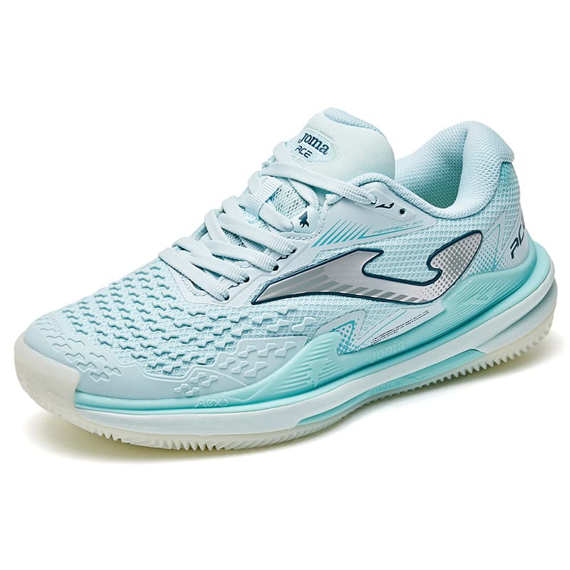 Кроссовки для тенниса Joma Ace Нейлон Амортизация Устойчивый к истиранию Дышащие Низкие Кроссовки для тенниса Женские Светло-синие - изображение 3
