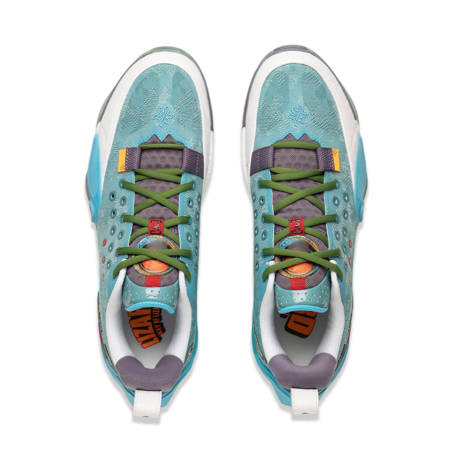 Кроссовки для баскетбола Li-Ning All City 13 с полноподошвенной технологией BENG, лоу-топы, баскетбольные кроссовки, мужские, бирюзовый - изображение 4
